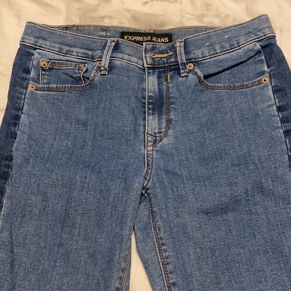 Side-Stripe Frayed Express Ankle Legging - Picture 2 of 5